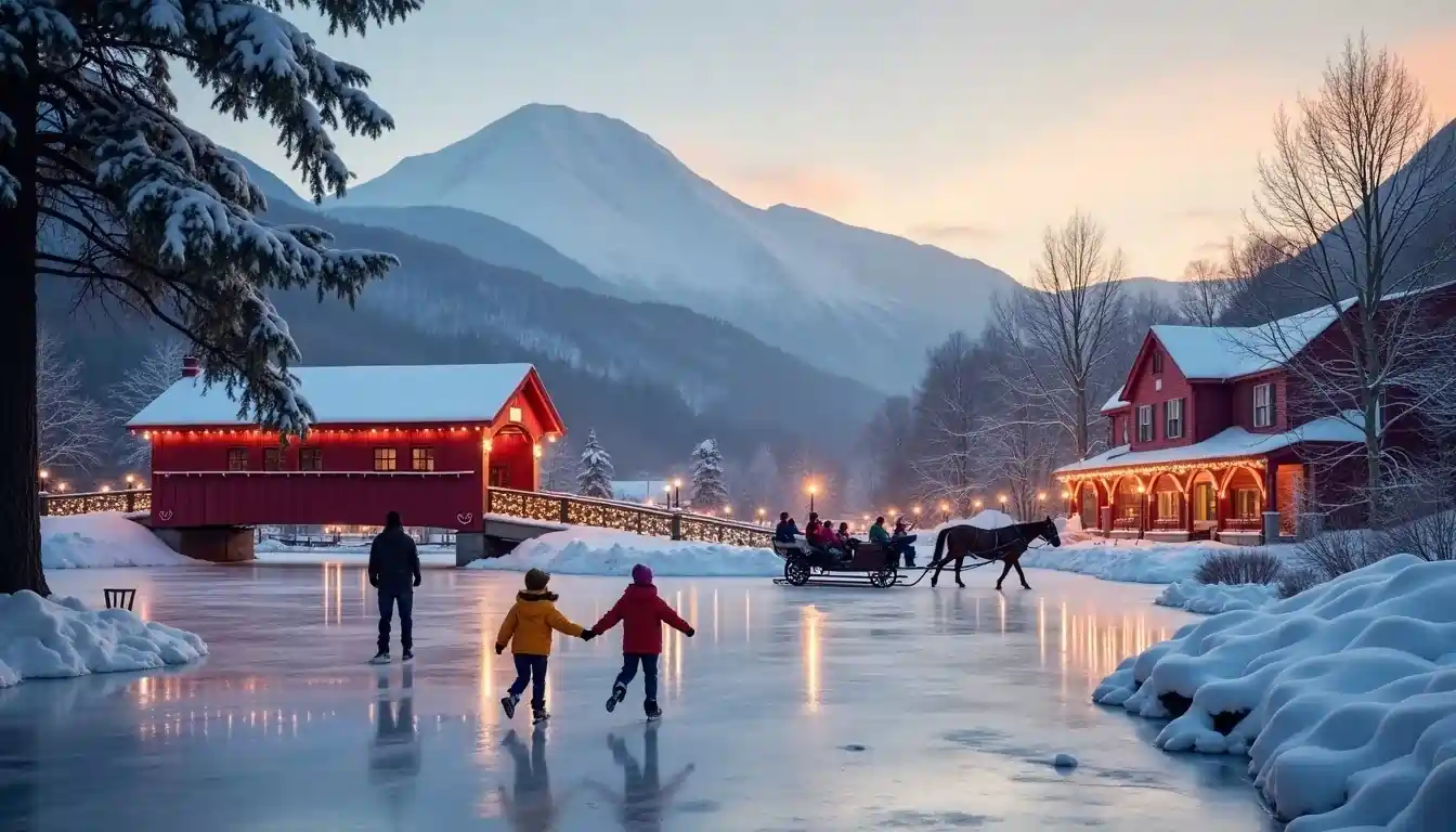 North Conway with Children in December