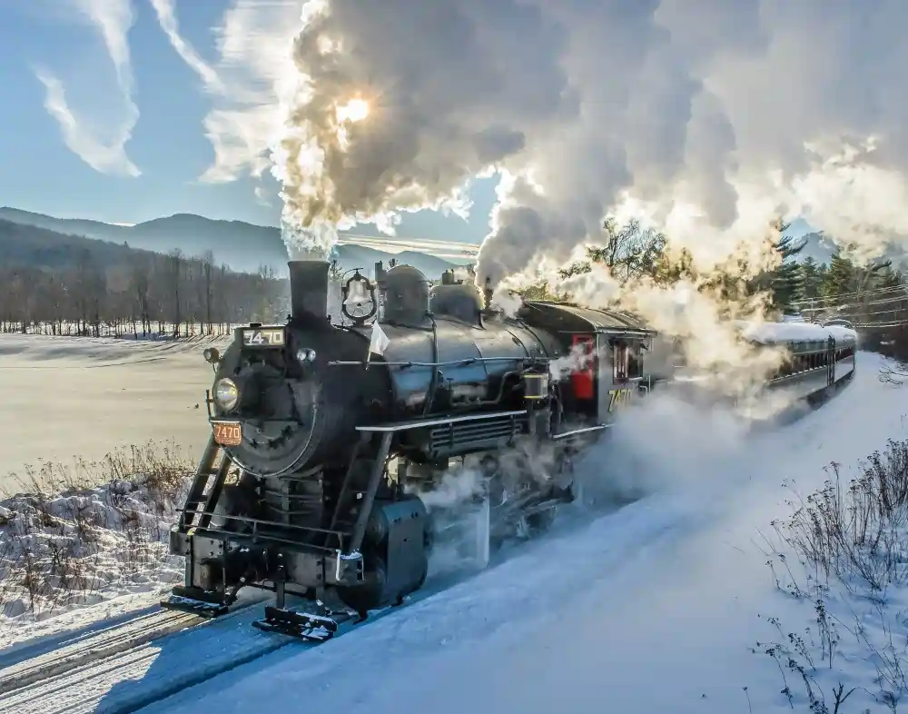 Conway Scenic Railroad Winter Rides - North Conway with Children in December