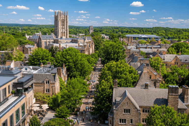 Historic Princeton downtown featuring Princeton University architecture, charming streets, local shops, and popular tourist attractions in New Jersey.